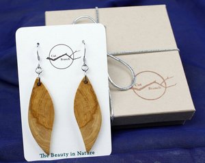 Pendientes de madera Diseños clásicos de oro rosa blanco Modelo pequeño Joyería Mujer Regalo de fiesta para niños Arabia Saudita - Product Image 2