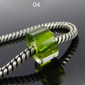Llanta lisa de 14x8x5mm, piedra preciosa china de cuarzo verde rutilo, cuentas de agujero grande, IG0141 - Product Image 4