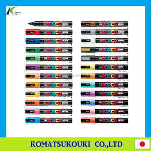 ปากกามาร์กเกอร์แบบไม่ถาวรอเนกประสงค์ PC-1M(14สี),สำหรับโลหะ,พลาสติก,ไม้,แก้ว,ผลิตในประเทศญี่ปุ่น - Product Image 3