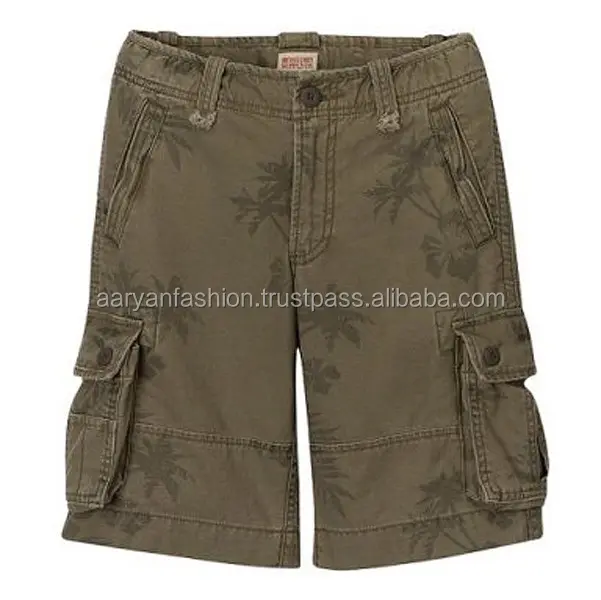 Großhandel Custom hochwertige Baumwolle Chino Herren Cargo Shorts Multi-Pocket 6 Pocket Cargo Shorts Männer halbe Hose für Männer