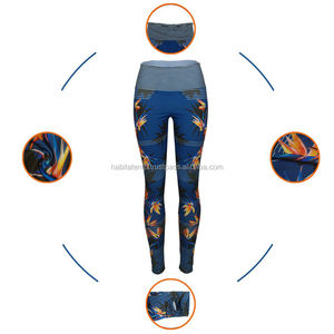Pantalones de yoga coloridos Leggings personalizados Estampado de cintura alta Suave opaco Delgado para correr Mujeres Leggings Señoras - Product Image 5