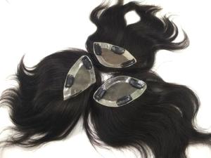 Cheveux humains indiens Remy 100% de qualité supérieure, couleur noire naturelle, longueur de 8 à 32 pouces, toupet, style vague naturelle - Product Image 4