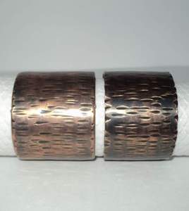 Rond de serviette décoratif en acier inoxydable Décor de table de fête écologique - Product Image 1