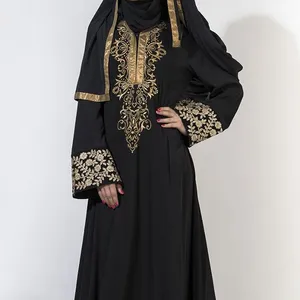 2018-2019现代真棒质量长袖jilbabs，kaftans的Hijabi风格