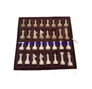 Juego de Ajedrez de Mármol Blanco y Rosa Hecho a Mano de Alta Calidad, Figuras de Damas Talladas a Mano con Caja de Embalaje de Lujo para Niños - Product Image 5