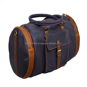 Bolsa de viaje de piel auténtica multifuncional de excelente calidad de proveedor al por mayor para viajes al aire libre - Product Image 1