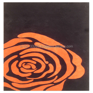 Alfombra de oración de estilo moderno bordada a mano de lana de diseño personalizado de proveedor directo, alfombras de bajo precio, pila de felpa lista para enviar - Product Image 1