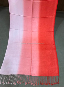 Otoño adulto impreso rayón gradiente flecos bufanda chal estilo tradicional - Product Image 2