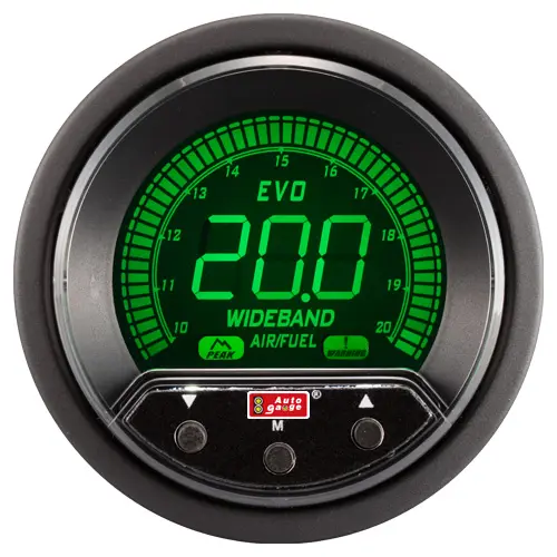 52 mm LED EVO PK AIR FUEL RATIO WIDEBAND GAUGE