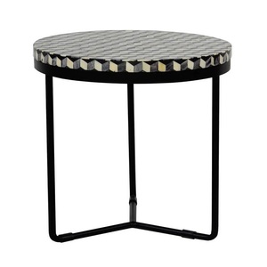 Modern Bone Inlay <b>Side</b> <b>Table</b> for Living Room Home Furniture with <b>Bedroom</b> Use - Product Image 3