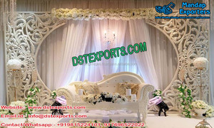 Muslim Walima Wedding <b>Backdrop</b> Panels with Fiberglass <b>Frame</b> Customized Color & Size Modern Paisleys Design for Event Decoration - Product Image 5