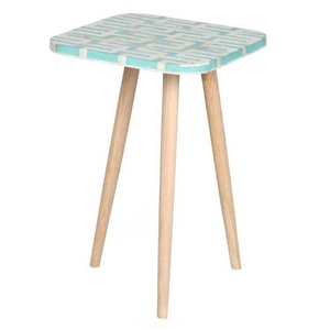 Taburete Decorativo de Lujo Hecho a Mano con Incrustaciones de Madera y Hueso, Venta Directa de Fábrica, para Sala de Estar, Dormitorio, Hotel, Villa, Hogar - Product Image 4