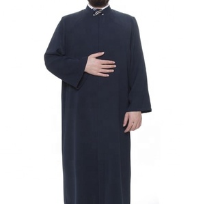 Wholesale High Quality <b>Men's</b> Islamic Moroccan Thobe <b>Kaftan</b> Jubbah Plus Size Autumn Thermal Breathable Polyester Cotton Printed - Product Image 1