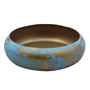 Blue Gold โลหะขนาดใหญ่ชามหรูหรา - Product Image 1
