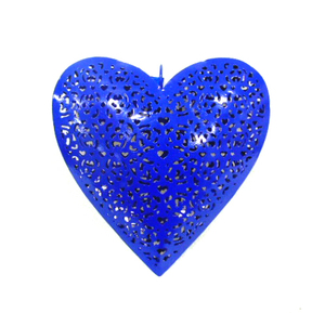 Ornamento decorativo colgante de Navidad, adorno de Metal en forma de corazón - Product Image 3