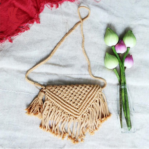 Bohème macramé crochet sac de plage, sac à bandoulière en crochet en gros - Product Image 1