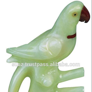 Statue de perroquet en marbre Onyx, sculpture de perroquet en marbre - Product Image 2