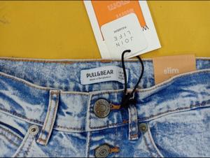 Jeans Ajustados de Mezclilla Elástica para Mujer, Marca Restante, Listos para Usar, Cintura Media, con Bolsillos, Transpirables, Teñidos a la Prenda - Product Image 4