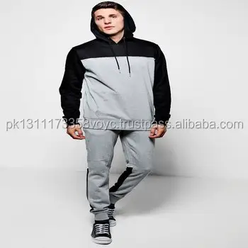 Mens Colour Block Hooded Tracksuit