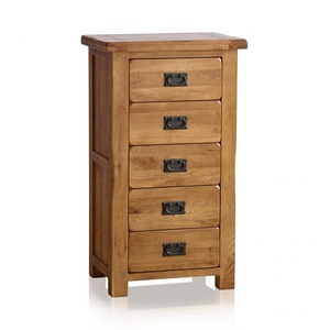 الصينية ريفي خشب بلوط مصمت درج tallboy - Product Image 1