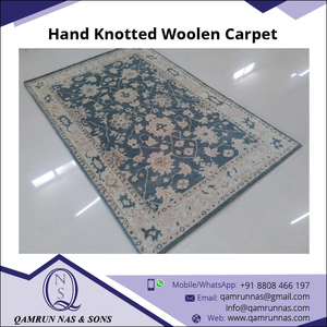 Tapis en laine noué à la main de la meilleure qualité ensembles de tapis de conception florale attrayante support en latex commande minimum 1 pièce pour un usage domestique - Product Image 2