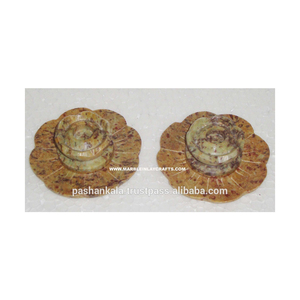 Quemadores de Incienso de Piedra Natural Tallados a Mano con Diseño Floral para Decoración del Hogar - Product Image 1
