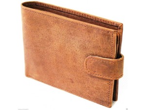 Executive Cowhide Leather <b>Wallet</b> Bifold Card <b>Holder</b> with ID Window Button Closure for Business Men Bifold <b>Wallet</b> - Product Image 6