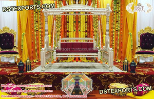 Gujarati mariage Graba nuit balançoire décoration mariage Mehndi scène balançoire et décors indien Mehndi scène décoration Jhula USA - Product Image 4