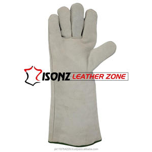 Guantes DE SEGURIDAD XL de alta calidad, soldadura Tig, cuero dividido de vaca, guantes antideslizantes anticortes antiimpacto - Product Image 2