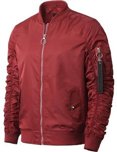 Mens Clothing Suppliers Wholesale Custom Zipper Bomber Jacket - Product Image 4