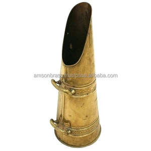 Outil De Nettoyage domestique En Laiton Massif Fait Main Seau À Charbon Saborder - Product Image 1