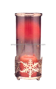 Portavelas con diseño de vidrio craquelado, soporte para plantas escaladoras - Product Image 6