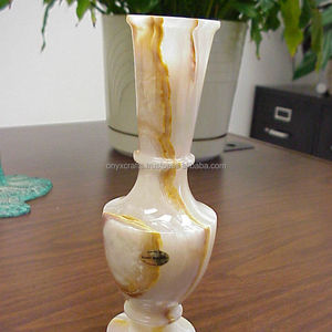 แจกันดอกไม้โอนิกซ์สีเขียวแบบทันสมัยแจกันตั้งพื้นทำจากหินหินอ่อนสำหรับงานแต่งงานขายส่งตัวเลือกที่มี - Product Image 1