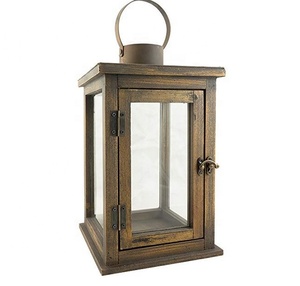 ราคาขายส่งที่กำหนดเองไม้เทียนโคมไฟที่มีโลหะด้านบนบ้านไม้ตกแต่งเชิงเทียนจากอินเดียผู้ส่งออก - Product Image 6