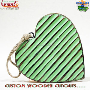 Hand Carved <b>Wooden</b> <b>Heart</b> Ornament Blank Christmas Decoration <b>for</b> DIY, Holiday <b>Crafts</b> & Festive Tree Decor - Product Image 6