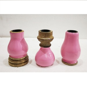 Portavelas de madera de alta calidad de último diseño con copa de estrella de metal para decoración de Navidad e Invierno - Product Image 6