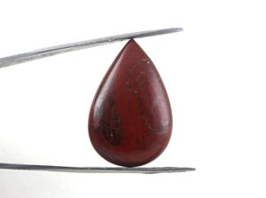 Piedras preciosas sueltas de jaspe rojo Natural de alta calidad, 3 piezas, cabujones lisos, forma ovalada y de pera, venta al por mayor - Product Image 5