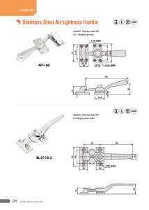 AH-160 Stainless Steel Airtight Handle <b>Latch</b> - Product Image 3