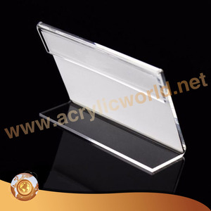 ผู้ถือจอแสดงผลเมนูอะคริลิคใสรูปตัว L ขายส่ง - Product Image 1