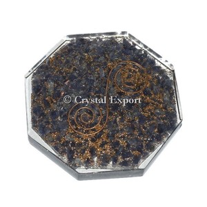 Blue Aventurine Vastu Coaster Orgonite Guérison Reiki Orgone Produits - Product Image 1