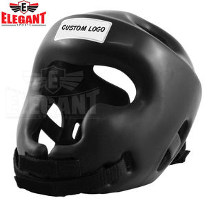 High Quality Genuine Leather Boxing <b>Head</b> Guard MMA <b>Training</b> <b>Head</b> Protector Taekwondo <b>Head</b> Guard - Product Image 6