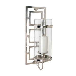 Appliques murales à feuilles avec bougeoir Design élégant de lanterne et de pot pour la décoration intérieure - Product Image 3