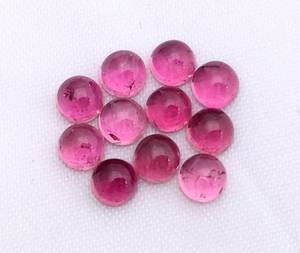 6mm turmalina Rosa natural redonda parte posterior plana cabujones calibrados sueltos precio al por mayor piedras para ajuste de joyería Comprar ahora en línea - Product Image 1