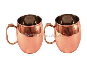Nouveau Moscou Mule Russe Cocktail Tumbler En Céramique Cuivre Moscou Mule Tasse avec Unique Pouce Impression Conception - Product Image 2