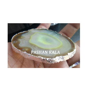 Natural Agate Table <b>Coaster</b> <b>Set</b> Supplier - Product Image 1