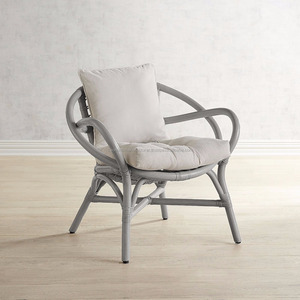 Fabulous White Painted Wicker/<b>rattan</b> <b>Chair</b> - Product Image 6