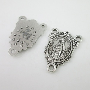 Virgin Mary Miraculous เหรียญลูกประคำเครื่องประดับทางศาสนาคริสเตียนส่วนใหญ่ทำจากโลหะผสม - Product Image 2