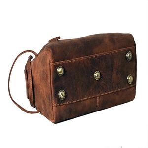 High Quality Full Grain Leather <b>Toiletry</b> <b>Bag</b> Available at Competitive Price From India - Product Image 1