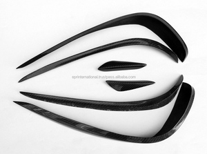 EPR pour Classe E W212 14-16 Canards de pare-chocs avant en fibre de carbone brillante 6 pièces Garantie 1 an - Product Image 3