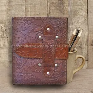 Handmade Leather Book ohadows Blank Journal, Antique Style Jaipur Made Diary